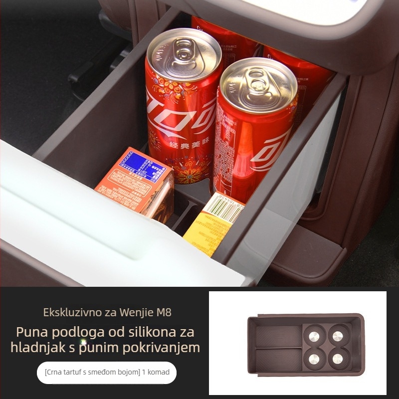 Silikonska unutarnja podloga za središnju konzolu Wenjie M8 – Marka Control ze, Model Wenjie M8 all-inclusive silicone mat, Materijal silikon, Ugradnja snap-on