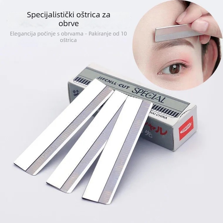 Set za podrezivanje obrva – željezni materijal, kozmetični alat za opću upotrebu, alat za oblikovanje obrva