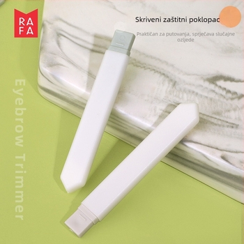 Rafa nož za oblikovanje obrva - oštra nehrđajuća čelična oštrica, ABS kućište, paket od 2 komada, model LS-19146