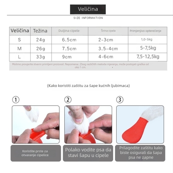 Gumene vodootporne cipele za kućne ljubimce s balón dizajnom, za pse i mačke, vanjske kišne čizme