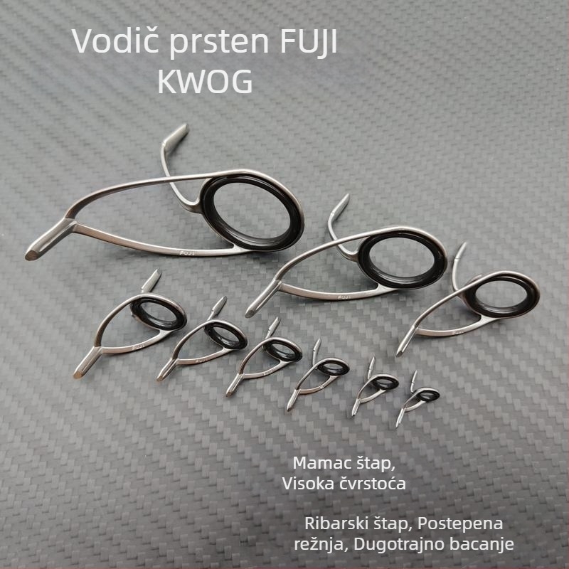 Fuji KW nosač s O-prstenom i dvostrukim vodilicama za brodski štap – DIY dodatak
