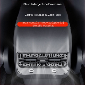 Zaštitni poklopac stražnjeg izlaza klimatizacije za Tesla Model Y/3/L — plastika, snap-on ugradnja, unutarnja dekoracija