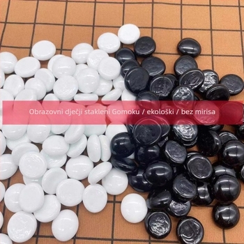 Kožni Go set s torbicom — Višestruki stolni set (Go, Gomoku) za odrasle i tinejdžere (Materijal: koža; Pakiranje: torbica; Klasifikacija: Go; Dob: 15–35)