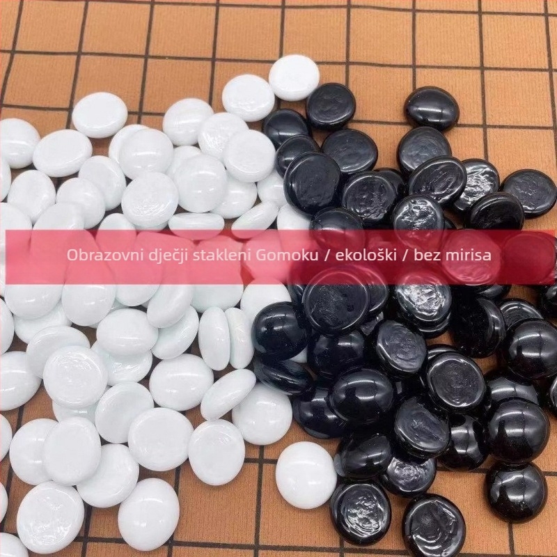 Kožni Go set s torbicom — Višestruki stolni set (Go, Gomoku) za odrasle i tinejdžere (Materijal: koža; Pakiranje: torbica; Klasifikacija: Go; Dob: 15–35)