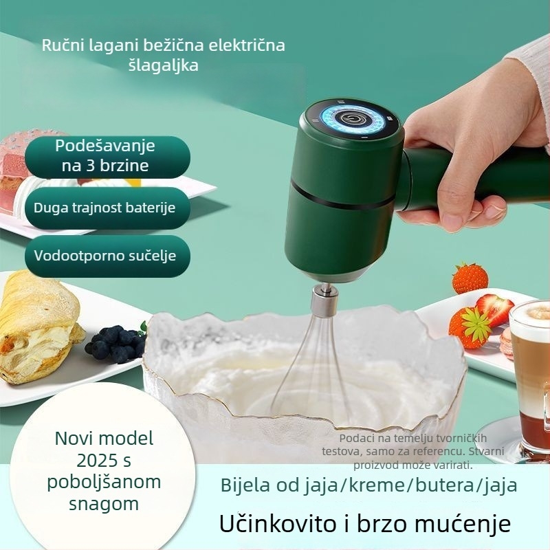 Električni ručni mikser, aparat za šlag kremu, pjenač mlijeka, potpuno automatski kuhinjski alat