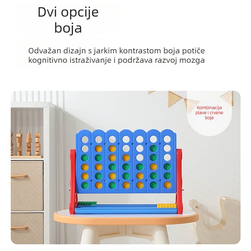 3D Igra Četiri u nizu – Stolna igra, unutarnja/ vanjska, Edukativna za djecu 4–6 godina, Materijal HDPE/HDPP