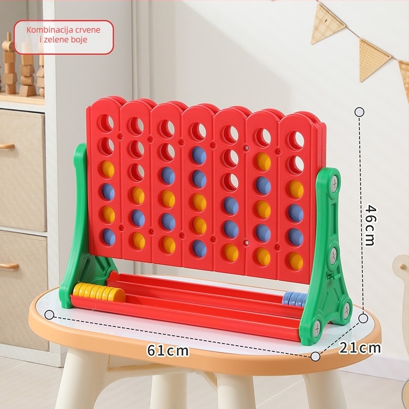 3D Igra Četiri u nizu – Stolna igra, unutarnja/ vanjska, Edukativna za djecu 4–6 godina, Materijal HDPE/HDPP