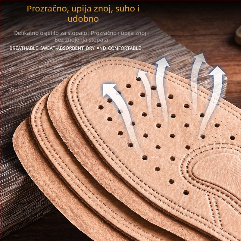 Uložci za cipele od teleće kože, prozračni, potpuno podstavljeni (Model 1001; Cijeli ulošci; Unisex; Sve sezone)