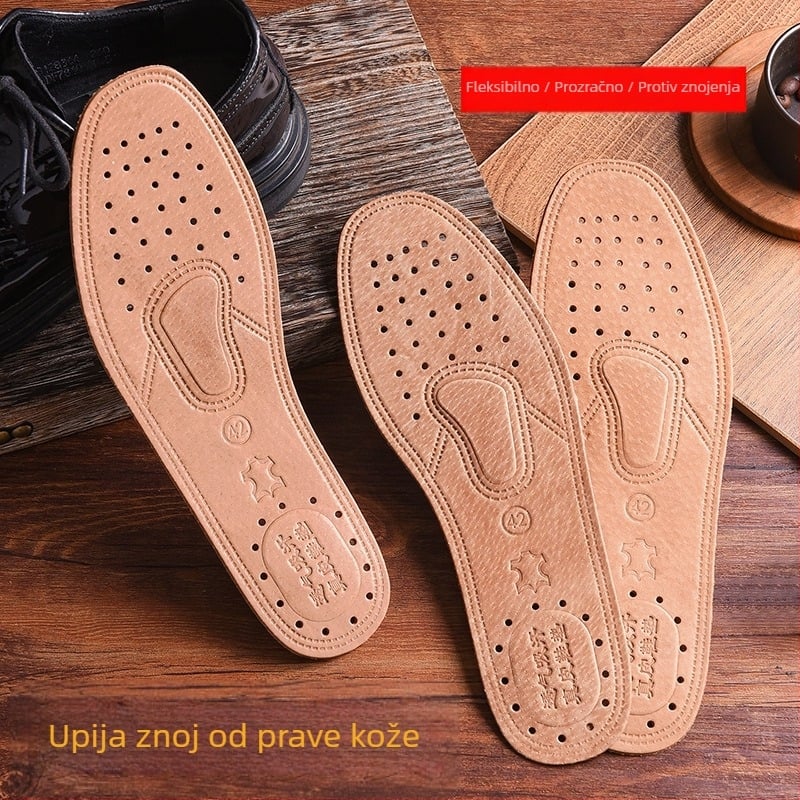 Uložci za cipele od teleće kože, prozračni, potpuno podstavljeni (Model 1001; Cijeli ulošci; Unisex; Sve sezone)