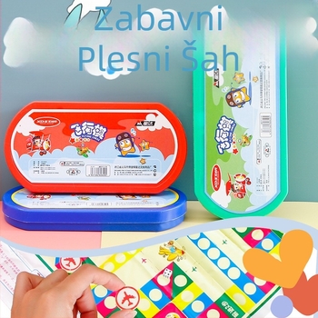 Obrazovni stolni set za djecu — Flying Chess, Animal Chess i Gomoku; Materijal: plastika; Pakiranje: kutija; Dob: 0–3 godine; Značajke: intelektualni razvoj (Materijal: plastika; Pakiranje: kutija; Dob: 0–3; Značajke: intelektualni razvoj)