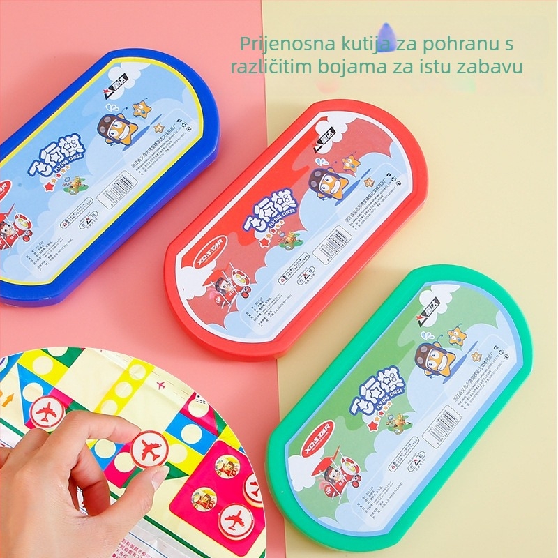 Obrazovni stolni set za djecu — Flying Chess, Animal Chess i Gomoku; Materijal: plastika; Pakiranje: kutija; Dob: 0–3 godine; Značajke: intelektualni razvoj (Materijal: plastika; Pakiranje: kutija; Dob: 0–3; Značajke: intelektualni razvoj)