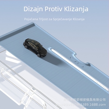 Nuorong Unutarnja kutija za skladištenje automobila – ABS+TPU, Model 001, kompatibilno sa središnjom konzolom i spremištem naslona za ruku za Tesla Model 3 2024
