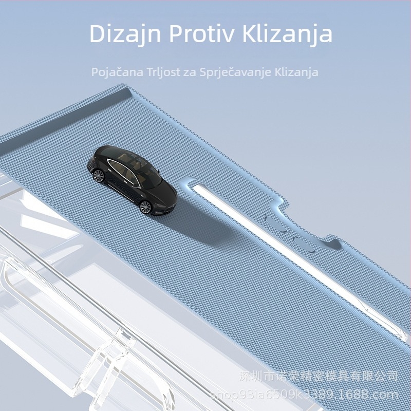 Nuorong Unutarnja kutija za skladištenje automobila – ABS+TPU, Model 001, kompatibilno sa središnjom konzolom i spremištem naslona za ruku za Tesla Model 3 2024
