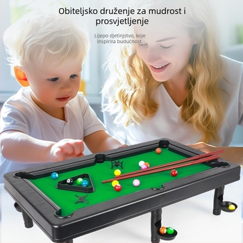 Mini unutarnji stolni biliard za djecu – interaktivna obrazovna igra za roditelje i djecu, razvija koordinaciju ruka-oko i kognitivne vještine (plastična konstrukcija)