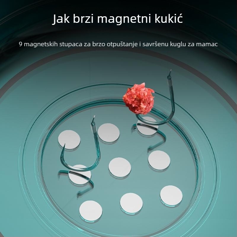 Camper Sklopiva posuda za mamce za kampiranje, čvrst ABS materijal, prijenosna magnetska posuda za mamce