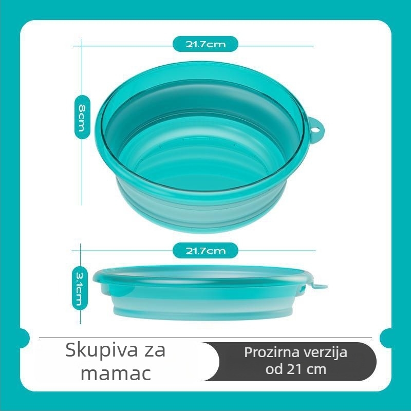 Camper Sklopiva posuda za mamce za kampiranje, čvrst ABS materijal, prijenosna magnetska posuda za mamce