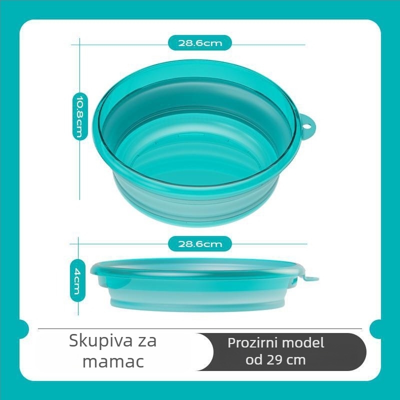 Camper Sklopiva posuda za mamce za kampiranje, čvrst ABS materijal, prijenosna magnetska posuda za mamce