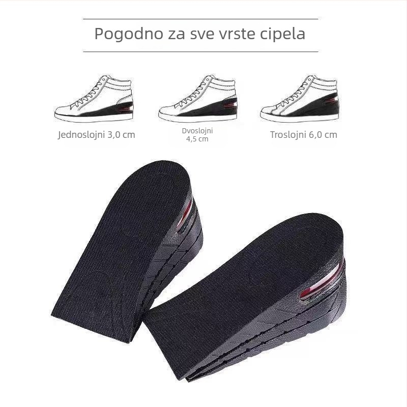 Podižuća polustelka, model M979, materijal Velvet TPU, unisex, pogodna za sportske, kožne i casual cipele
