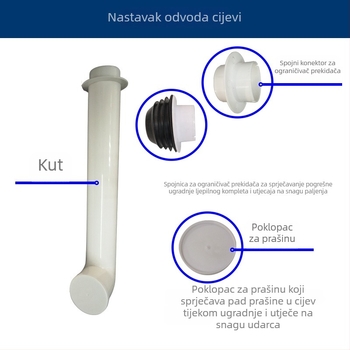 Drenažni priključci za spremnik toaleta | plastika • marka Hejiating • univerzalni dizajn • za ispiranje spremnika • moderan minimalistički stil