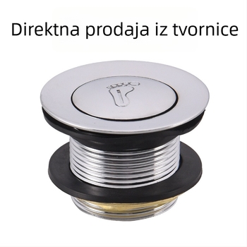 Koga pop-up odvod za tuš od cinkove legure, ručna montaža, moderan minimalistički stil