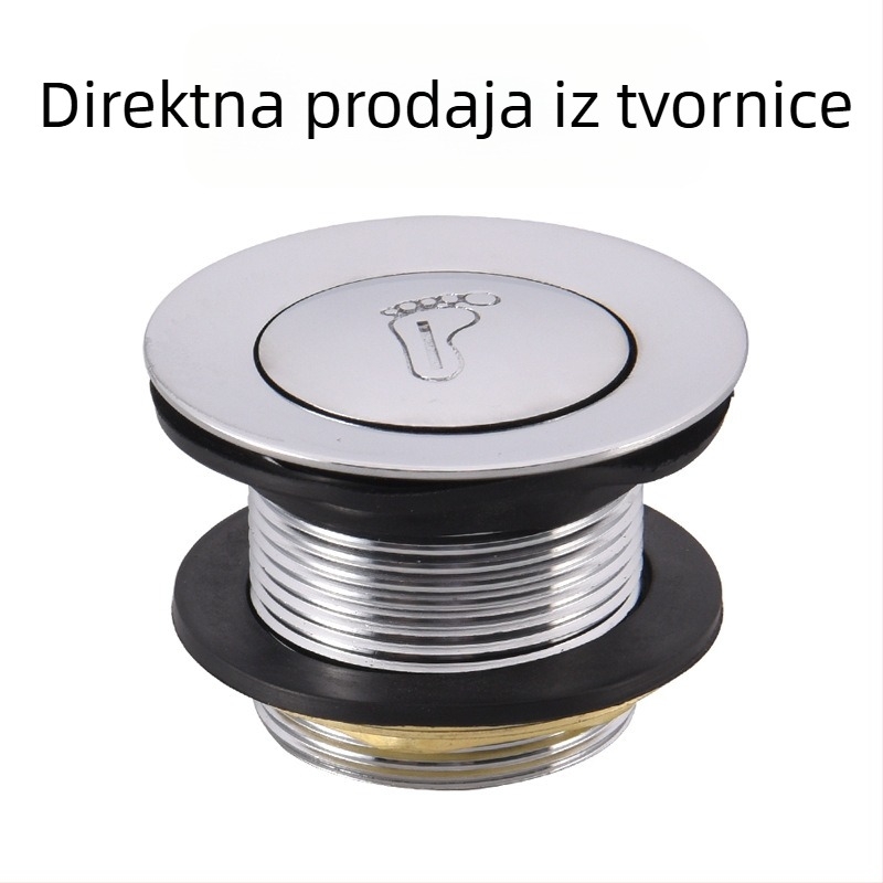 Koga pop-up odvod za tuš od cinkove legure, ručna montaža, moderan minimalistički stil