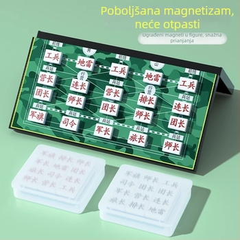 Magnetska sklopiva ploča za šah – dvije igre u jednom: šah i Gomoku, za dva igrača, plastika; magnetsko; sklopivo; dvije igre u jednom (Plastika; Magnetno; Sklopivo; Dvije igre u jednom; Za dva igrača)