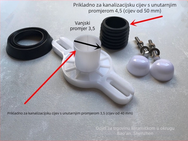 Stenski spoj za urinarnu, plastični, Day branda, za zidnu instalaciju urinala, moderan jednostavan stil