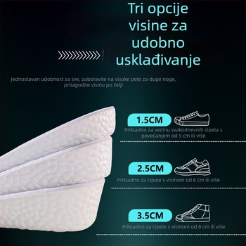 EVA ulošci za povećanje visine, unisex, cijela uloška, model Increased height-601