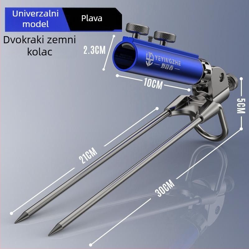 Unaprijeđeni tropružni univerzalni držač štapa za kampiranje i ribolov na otvorenom