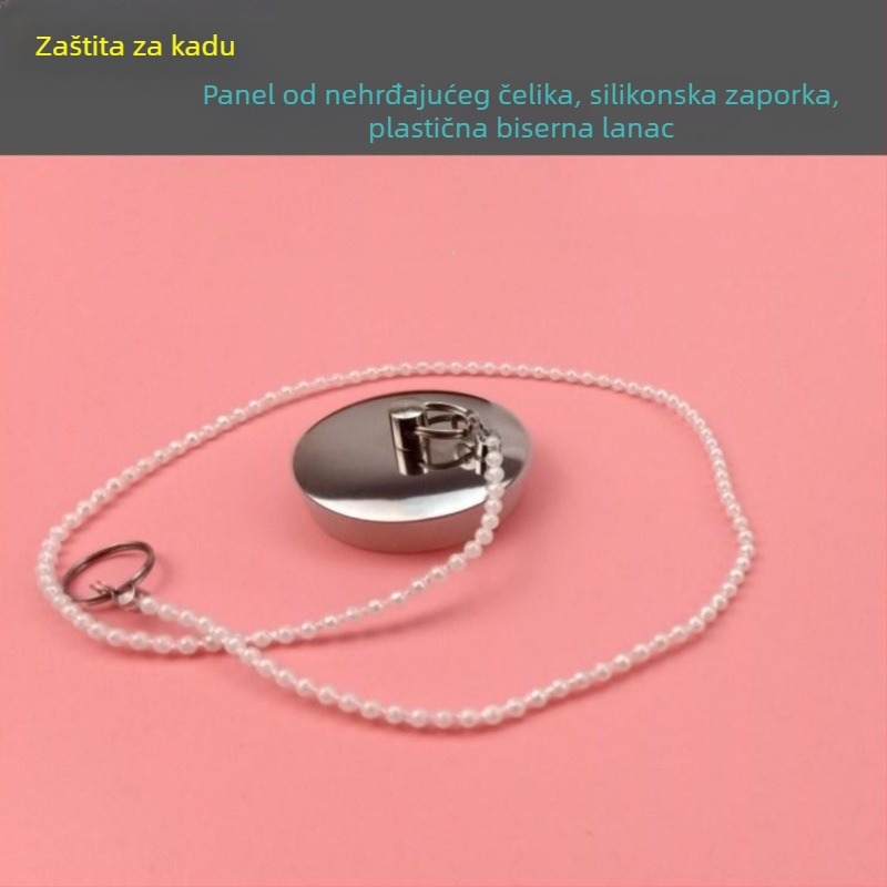 Nehrđajući čelični čep za kadu sa silikonskim brtvom, modernog jednostavnog stila, dodatak za blokiranje vode