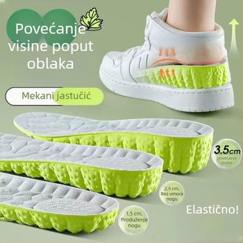 Heni Drveni ulošci za povećanje visine – proljeće, unisex, Mugwort upija znoj, anti-miris, ublažavanje udaraca za platnene cipele