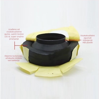 Zaptivni prsten za WC s flancom, debeli, teški, otporni na propuštanje i mirise, univerzalna kompatibilnost