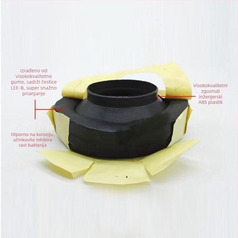 Zaptivni prsten za WC s flancom, debeli, teški, otporni na propuštanje i mirise, univerzalna kompatibilnost