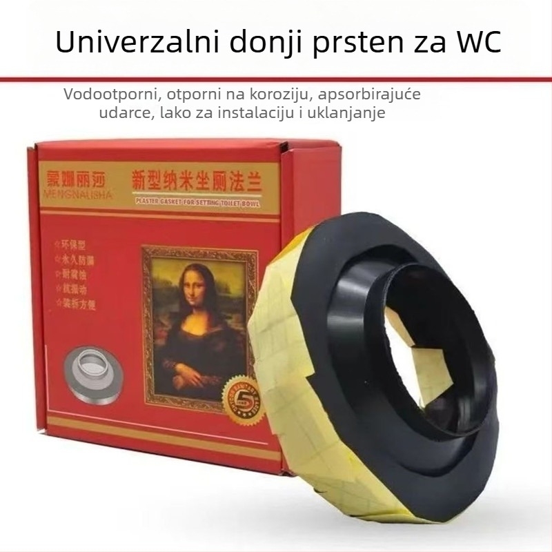 Zaptivni prsten za WC s flancom, debeli, teški, otporni na propuštanje i mirise, univerzalna kompatibilnost