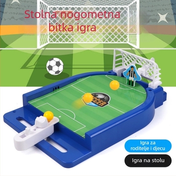 Stolna igra za prstno bacanje košarke i mini nogometa — ABS plastika, stolni nogomet, interaktivna roditeljsko-dječja igra, za uzrast 4–6 godina.