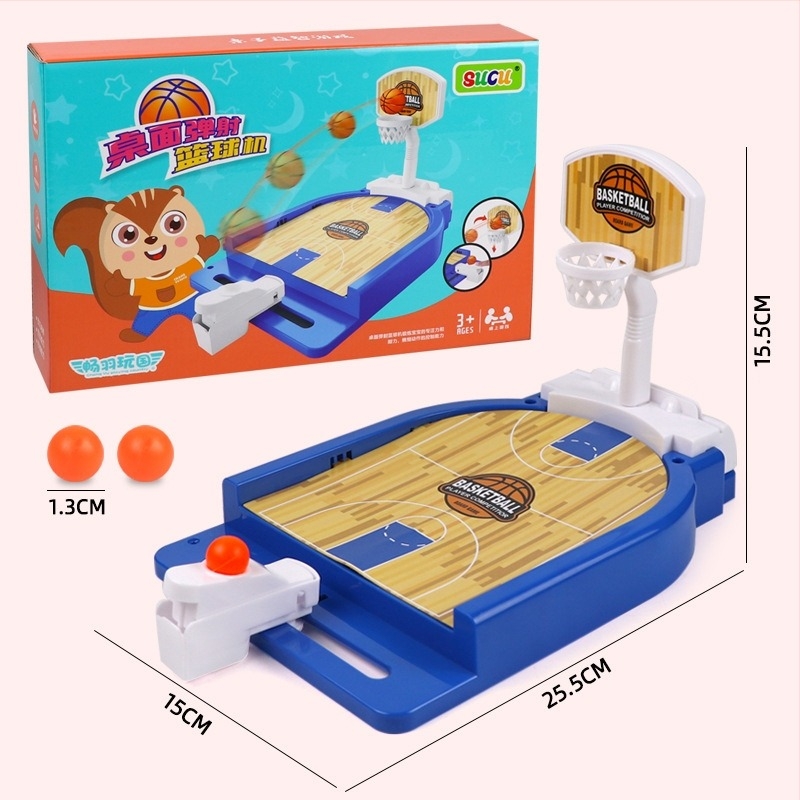 Stolna igra za prstno bacanje košarke i mini nogometa — ABS plastika, stolni nogomet, interaktivna roditeljsko-dječja igra, za uzrast 4–6 godina.