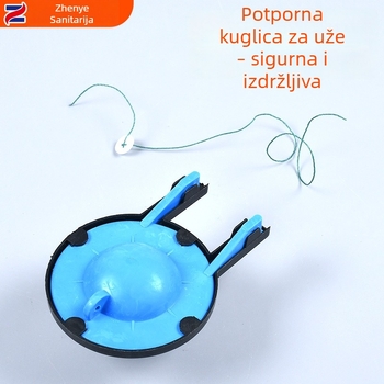 IzdržljivoWC sjedalo s preklopnim poklopcem i odvodnim ventilom, gumeni zatvarač, pribor za spremnik vode