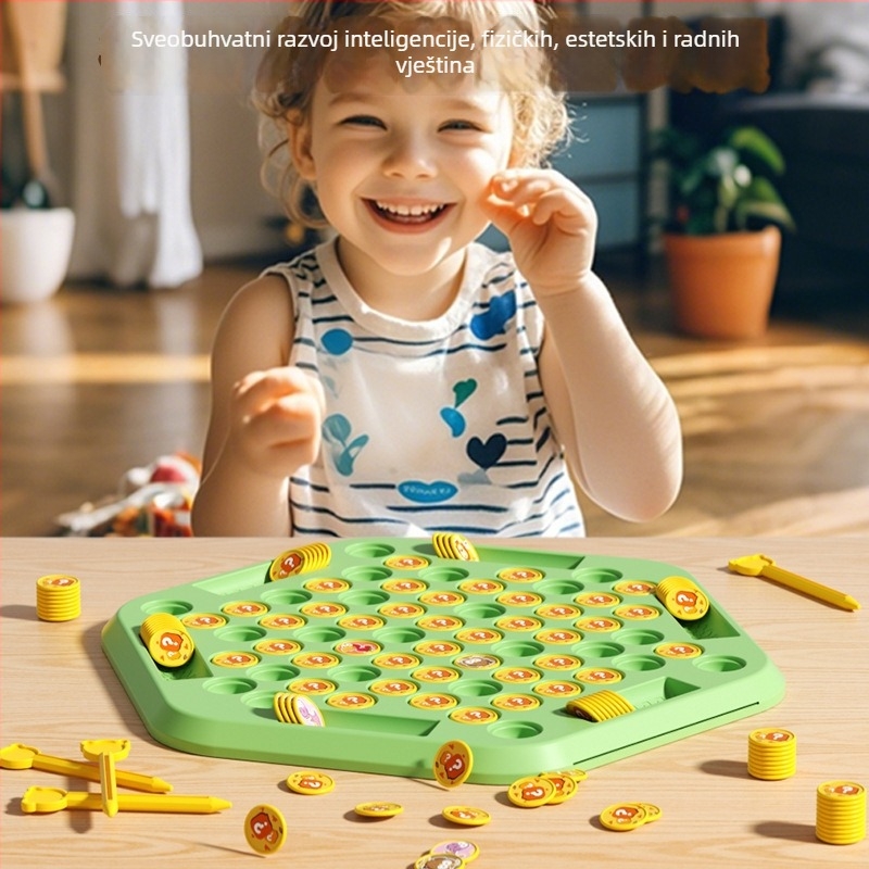 Dvostruko društvena igra za dva igrača: slagalica za podudaranje parova i edukativna aktivnost roditelj-dijete; potiče logičko razmišljanje i koordinaciju ruka-oko. Materijal: plastika; Igrači: 2; Uzrast: 4–14 godina.