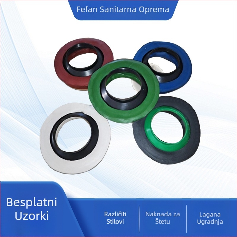 Brtveni prsten za WC flanšu, gumeni materijal, način ugradnje: spoj, standardna obrada, moderan minimalistički stil