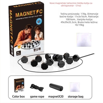 Magnetska šahovska igra za treniranje mozga i koncentraciju - edukativna društvena igra za dva igrača, Jialin, uzrast 7-14