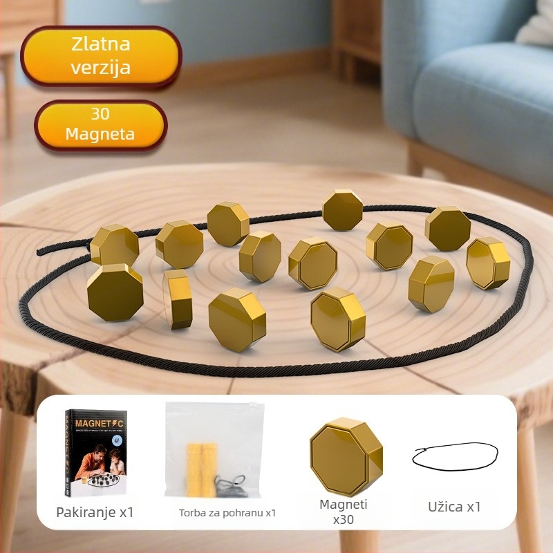 Magnetska šahovska igra za treniranje mozga i koncentraciju - edukativna društvena igra za dva igrača, Jialin, uzrast 7-14