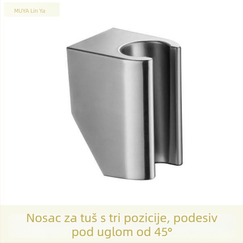 Držač za tuš s vijčanim pričvršćivanjem, ABS plast, PVD nikl završna obrada