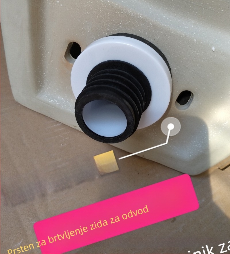 Urinarni odvodni koljeni spoj, plastična sklopka, zidna ili podna montaža, Day branda, moderan i jednostavan stil