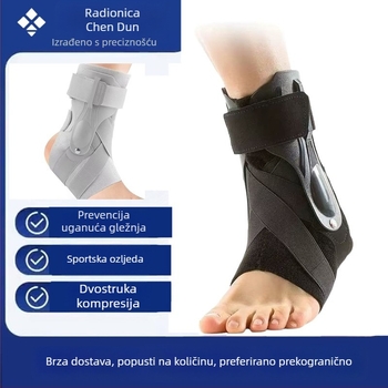 Orteza gležnja od neoprena, prozračna, elastična kompresija, rehabilitacijska podrška (univerzalna primjena)