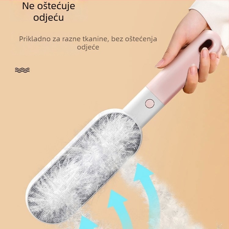 Dvostruka elektrostatična četka za uklanjanje dlaka s plahti i deka, za odjeću i kašmir kapute — plastična, lansirana zimi 2021.
