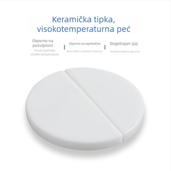 Dodatna oprema za WC spremnik — univerzalno dvostruko ispiranje, keramički gumb za ispiranje, okrugli oblik, moderan i jednostavan stil