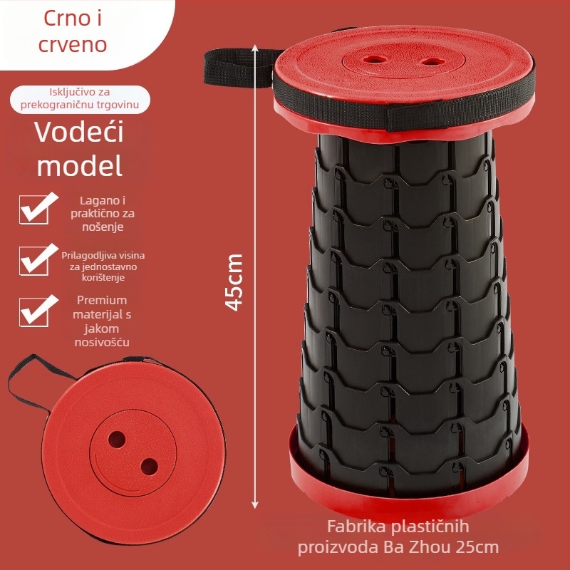 Telekopijska sklopiva stolica 3. generacije - materijal PP, sklopiva konstrukcija, kategorija: sklopivi stolovi i stolice