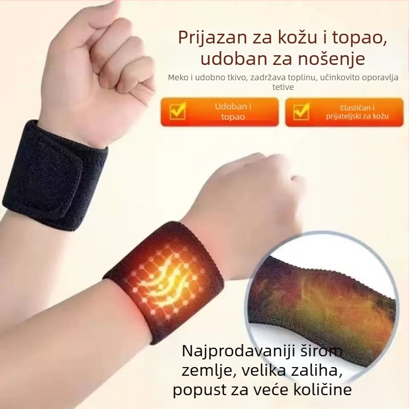 Samonagrejan zglobni zavoj s magnetom za toplinsku terapiju i ublaživanje boli tetivne ovojnice zgloba