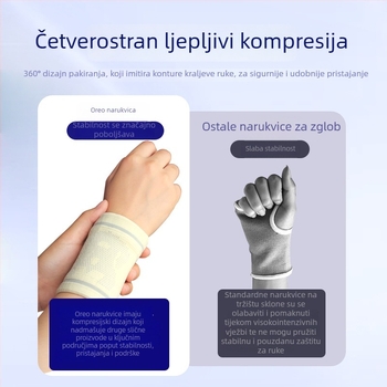 Najlonska prozračna narukvica za zglob za sport, zaštita zapešća, za košarku, stolni tenis, badminton, trčanje