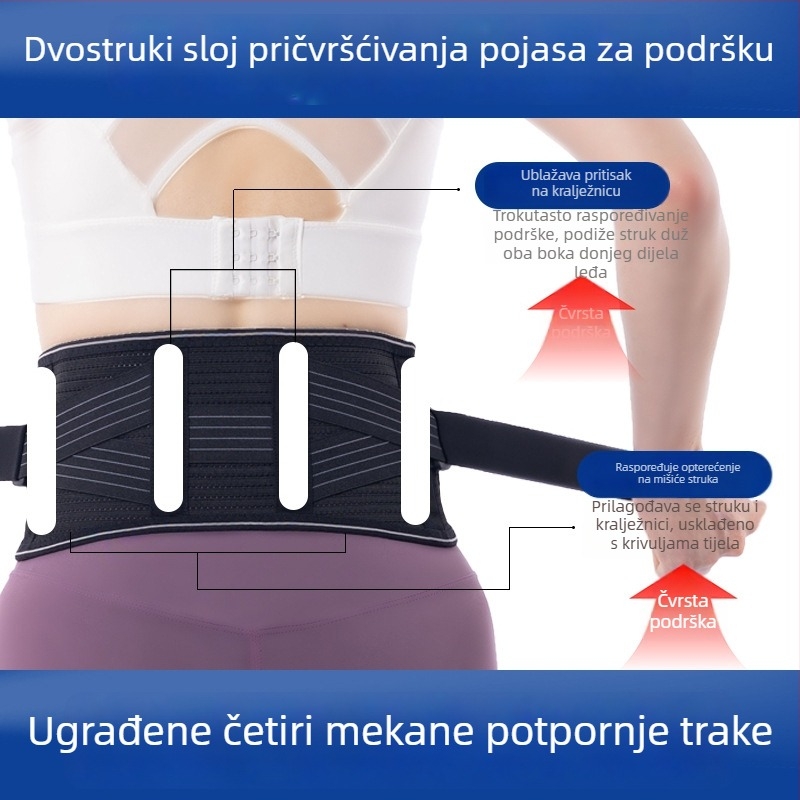 Košarkaški pojas zaštita s prozračnim dizajnom, od poliestERSkog vlakna i najlona